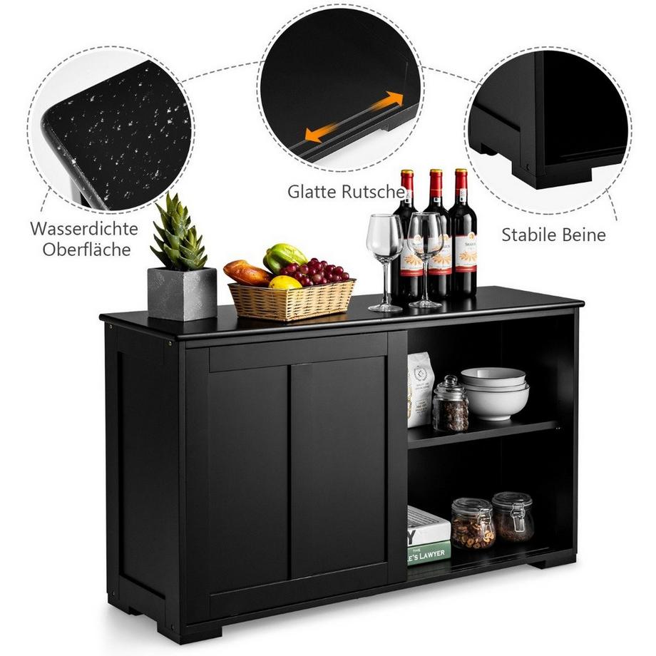 Northix Buffet de cuisine avec portes coulissantes  