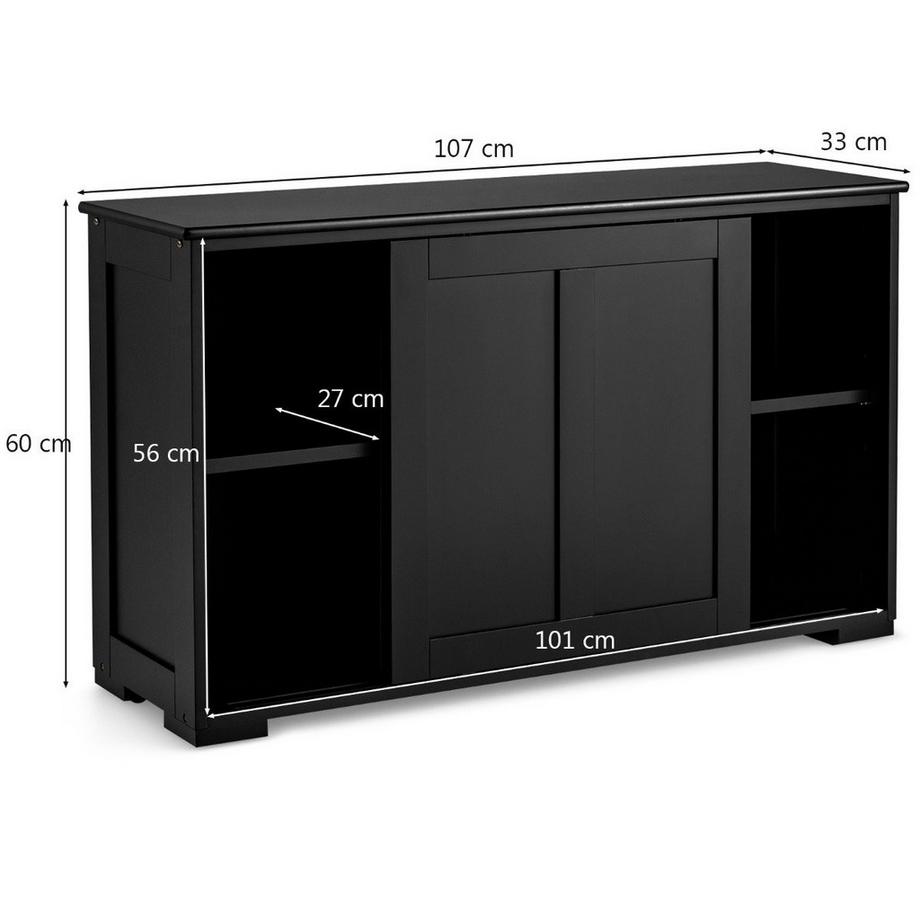 Buffet de cuisine avec portes coulissantes