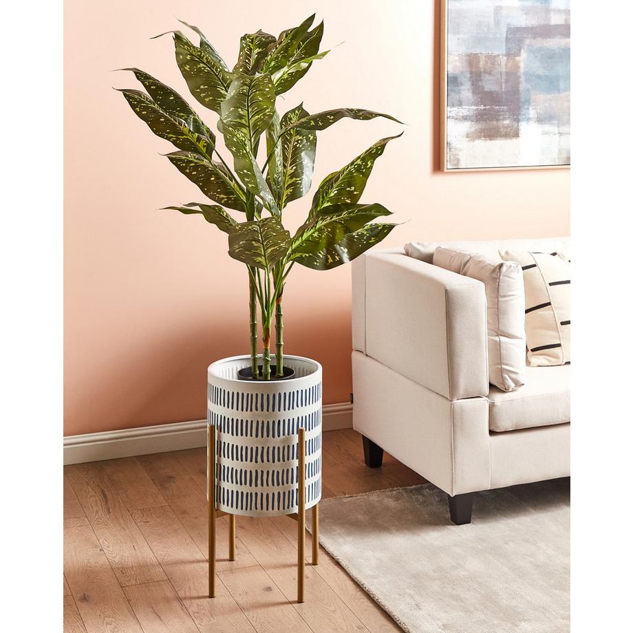 Beliani Blumentopf mit Beinen aus Eisen Mediterran NEMOROSA  