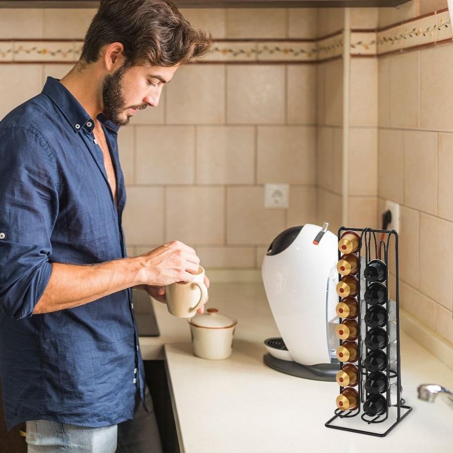 Excellent Electrics Ständer für 32 Kaffeekapseln ausem Metall  