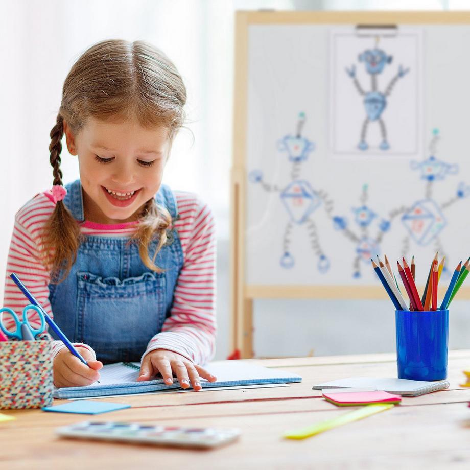 B2X  Zeichenstaffelei für Kinder mit Whiteboard 