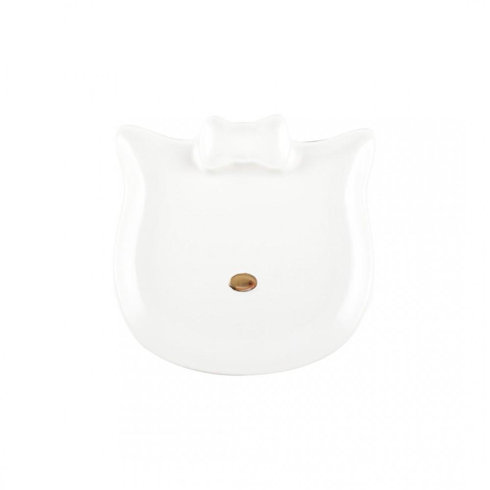 Image of Dessertteller mit goldener Katzennase Dessertteller mit goldener Katzennase