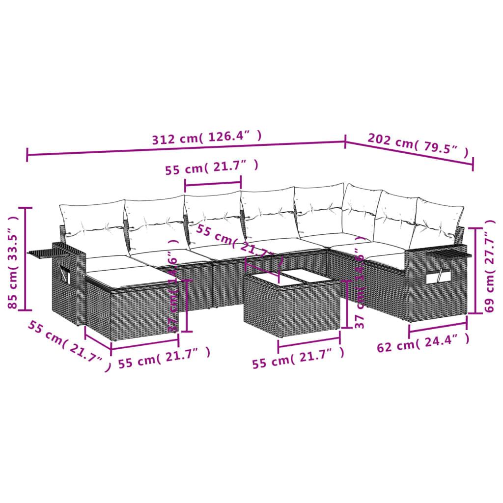 VidaXL Garten sofagarnitur poly-rattan  