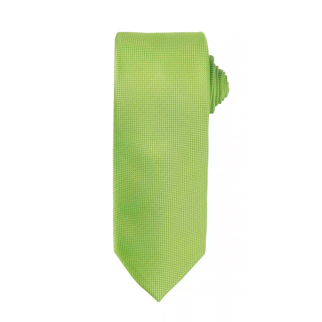 PREMIER - Krawatte mit dezentem Waffelmuster (2 StückPackung), für Herren, Limone, One Size