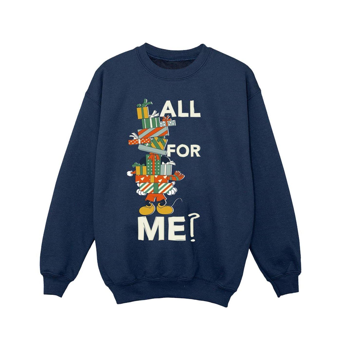 Image of Mickey Mouse Presents All For Me Sweatshirt Mädchen Marine 140/146