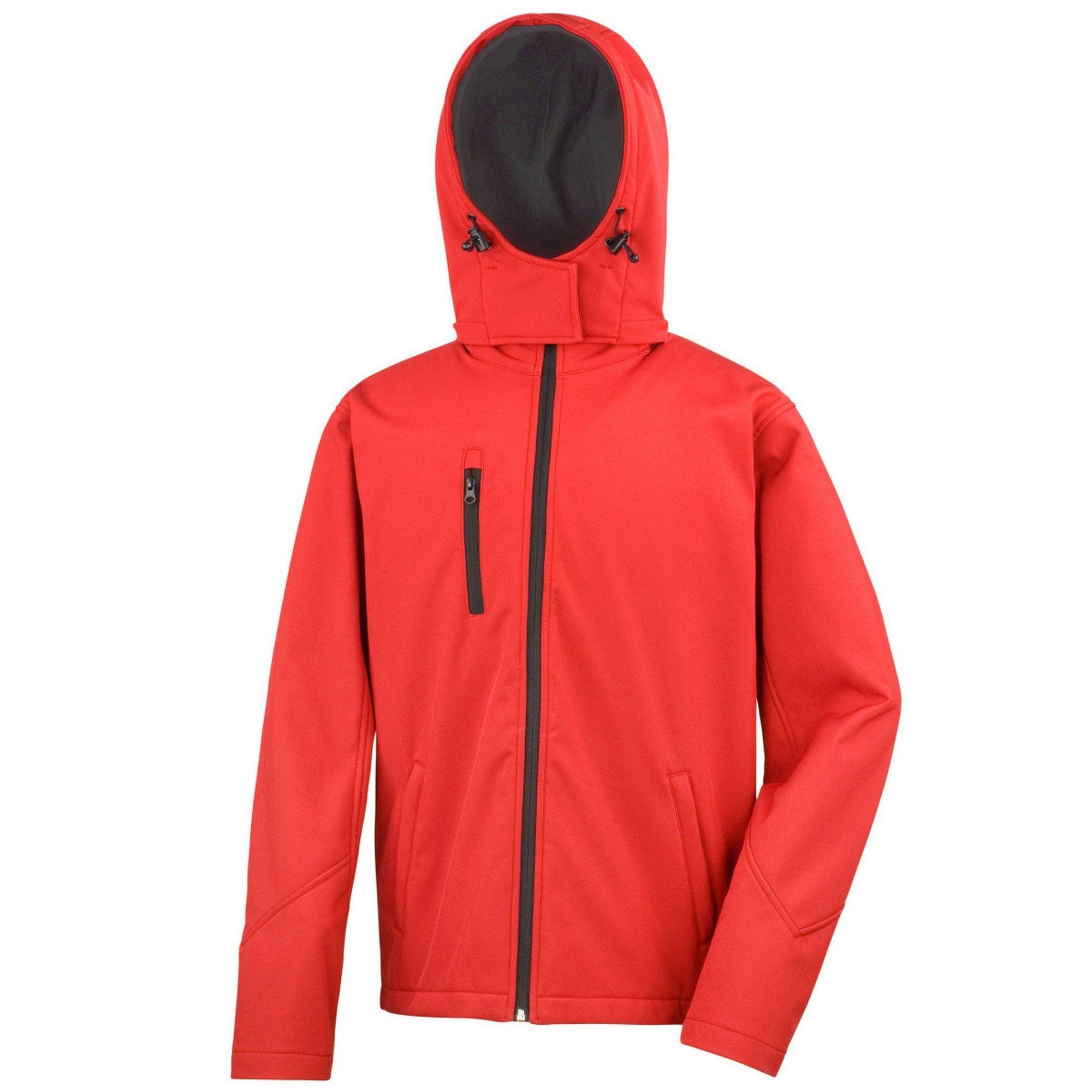 Image of Core Softshell Jacke Lite Mit Kapuze Herren Rot Bunt 3XL