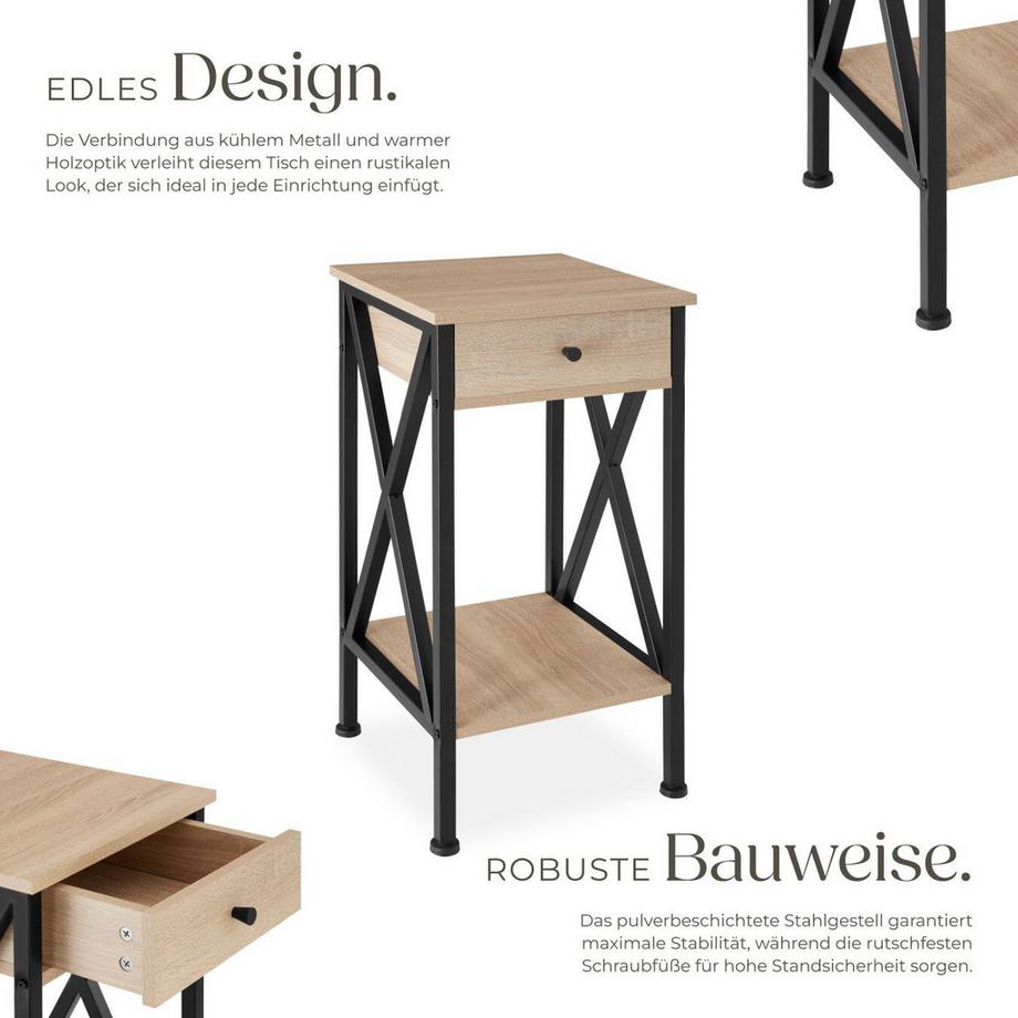 Tectake Tavolino Dayton Stile industriale  