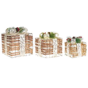 Weihnachtsdekoration 3er Set aus Kunststoff Klassisch TISSO
