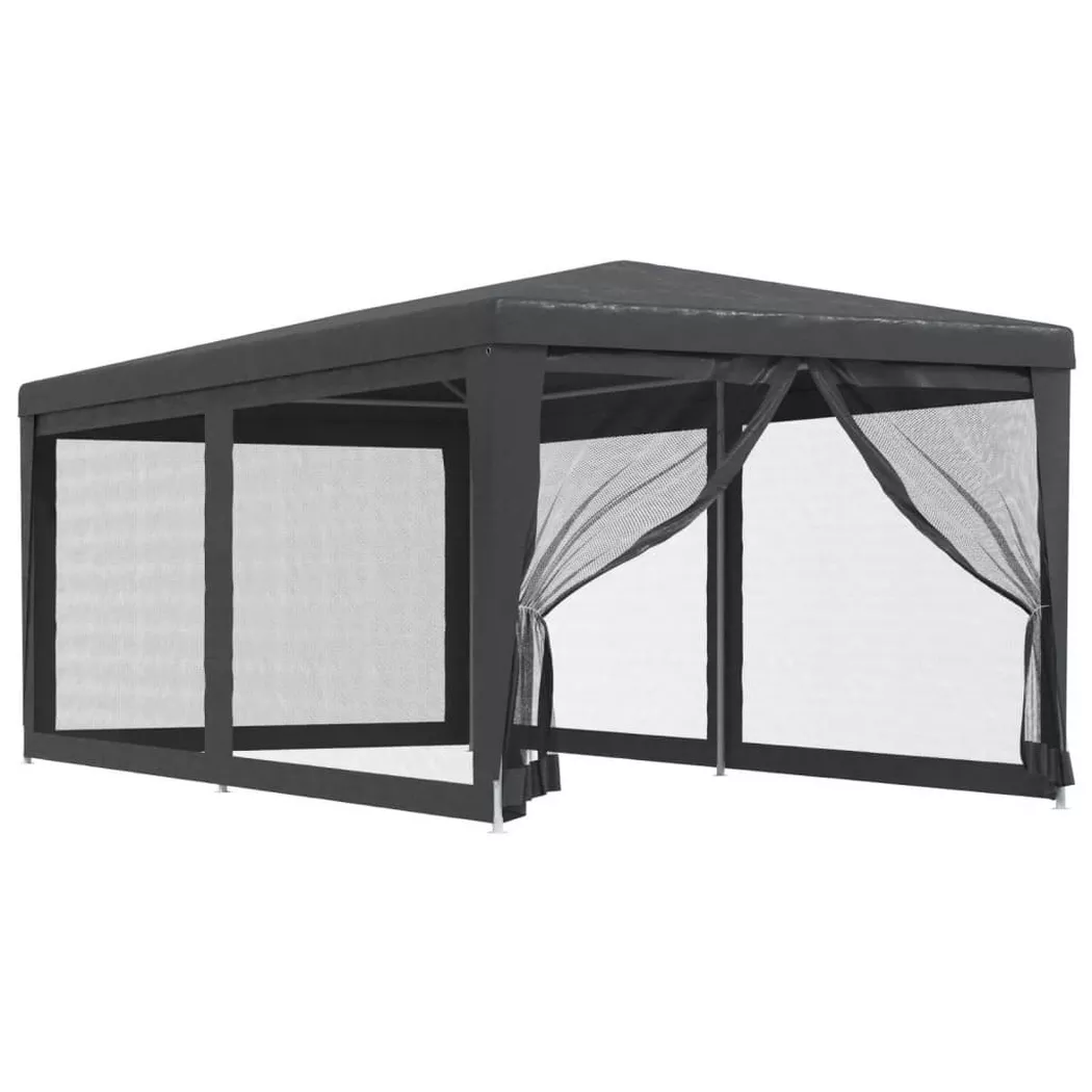 VidaXL - Partyzelt polyethylen, One Size, Grau