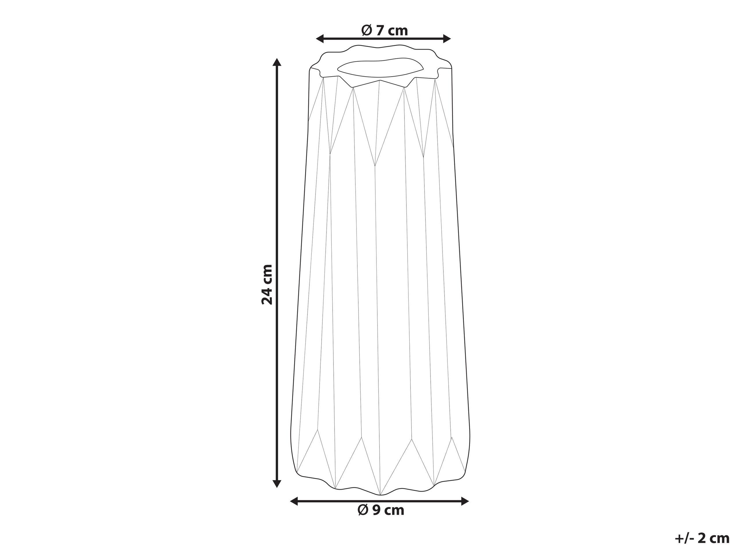 Beliani Vase à fleurs en Grès Moderne AMALIADA  