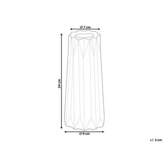 Beliani Vase à fleurs en Grès Moderne AMALIADA  
