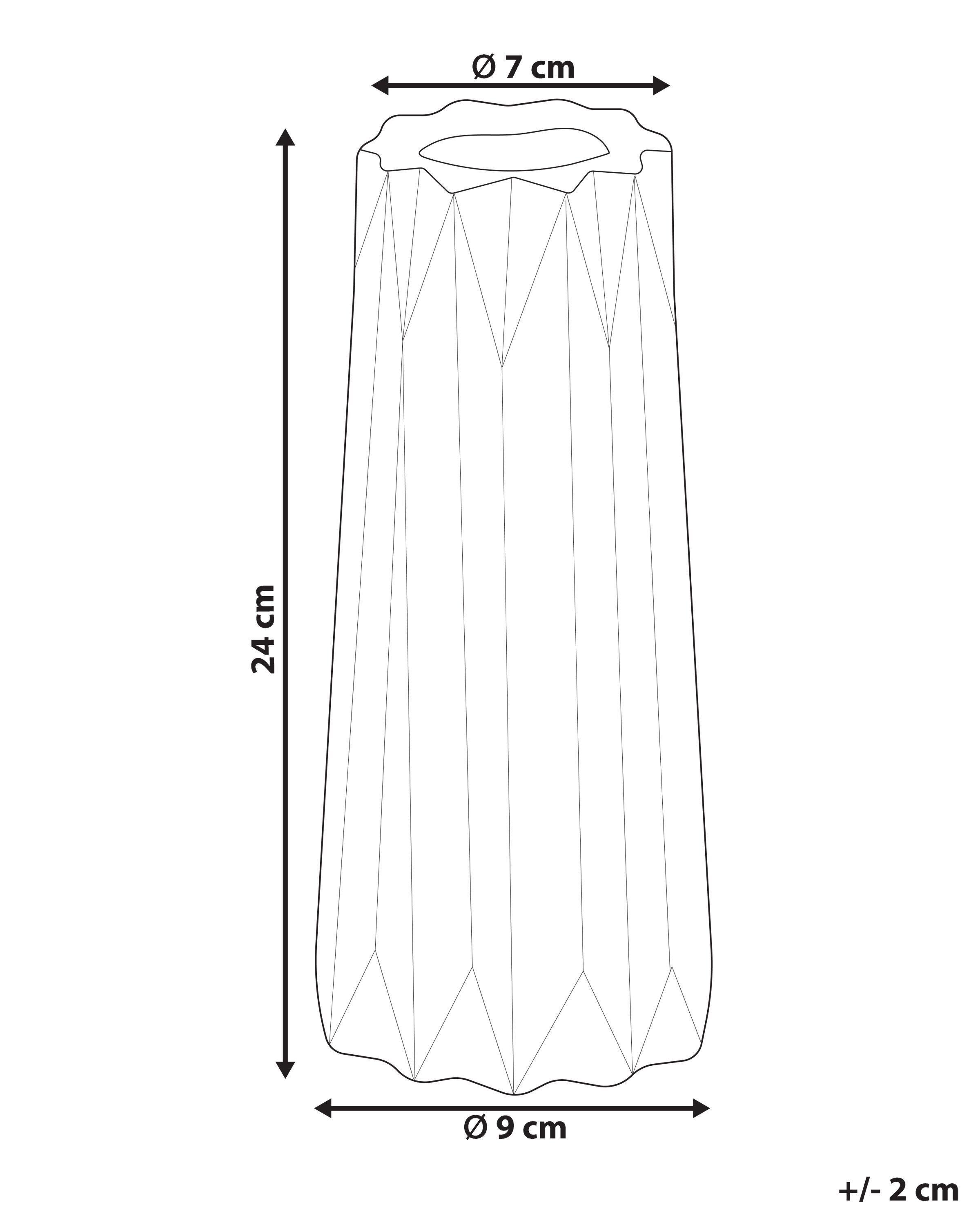 Beliani Blumenvase aus Steinzeug Modern AMALIADA  