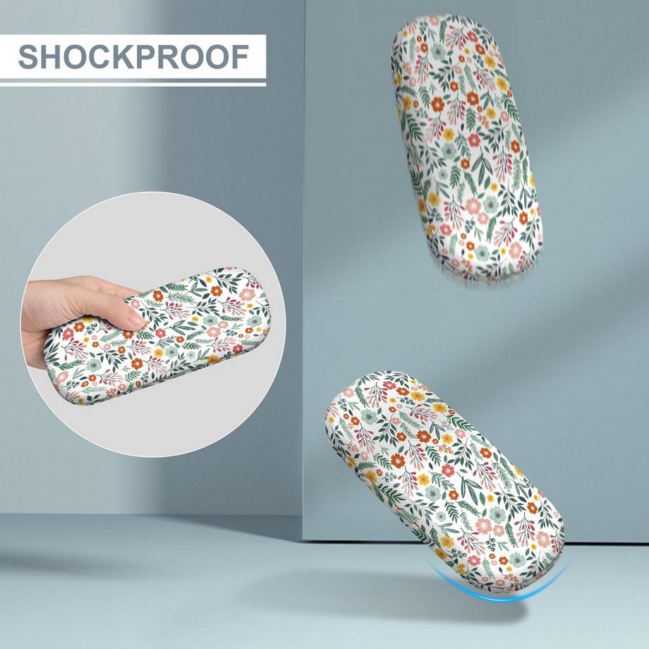 Only-bags.store Tragbares Hartschalen Brillenetui mit Brillenputztuch  