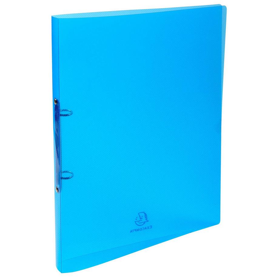 Raccoglitore polipropilene rigato Crystal Colours - 2 anelli 15mm - A4 - x 30