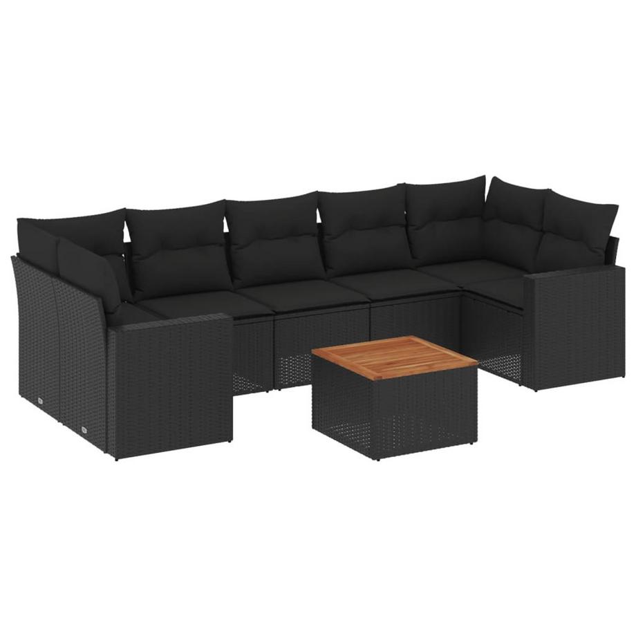 VidaXL set divano da giardino Polirattan  