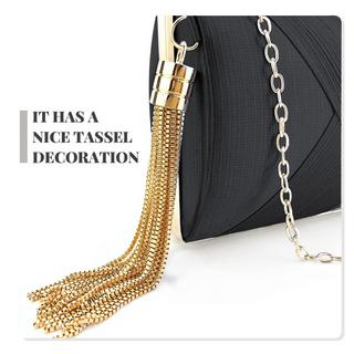 Only-bags.store Pochettes Sac Satin Mariage Soirée Sac Tassel Pendentif Pochettes Sac Satin Mariage Soirée Sac Tassel Pendentif 