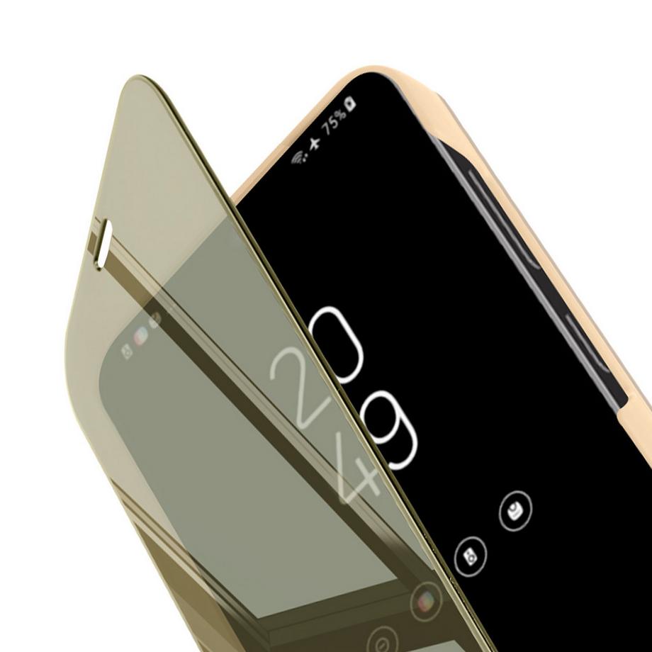 Avizar  Étui Miroir Samsung S24 Or 