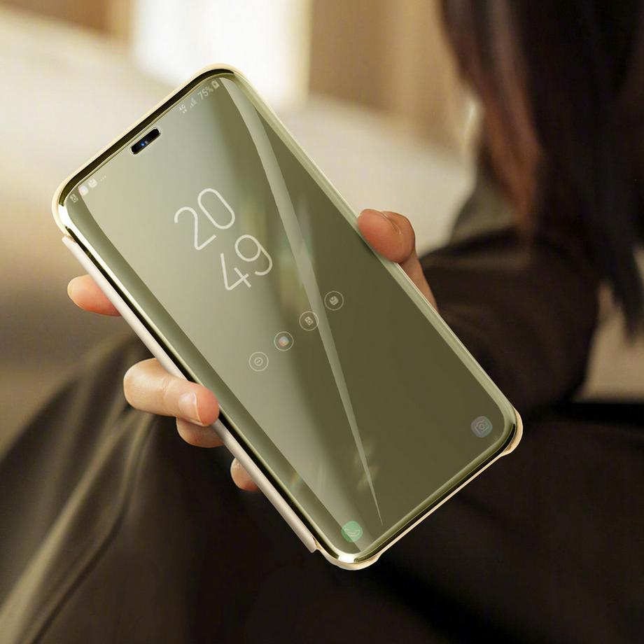 Avizar  Étui Miroir Samsung S24 Or 