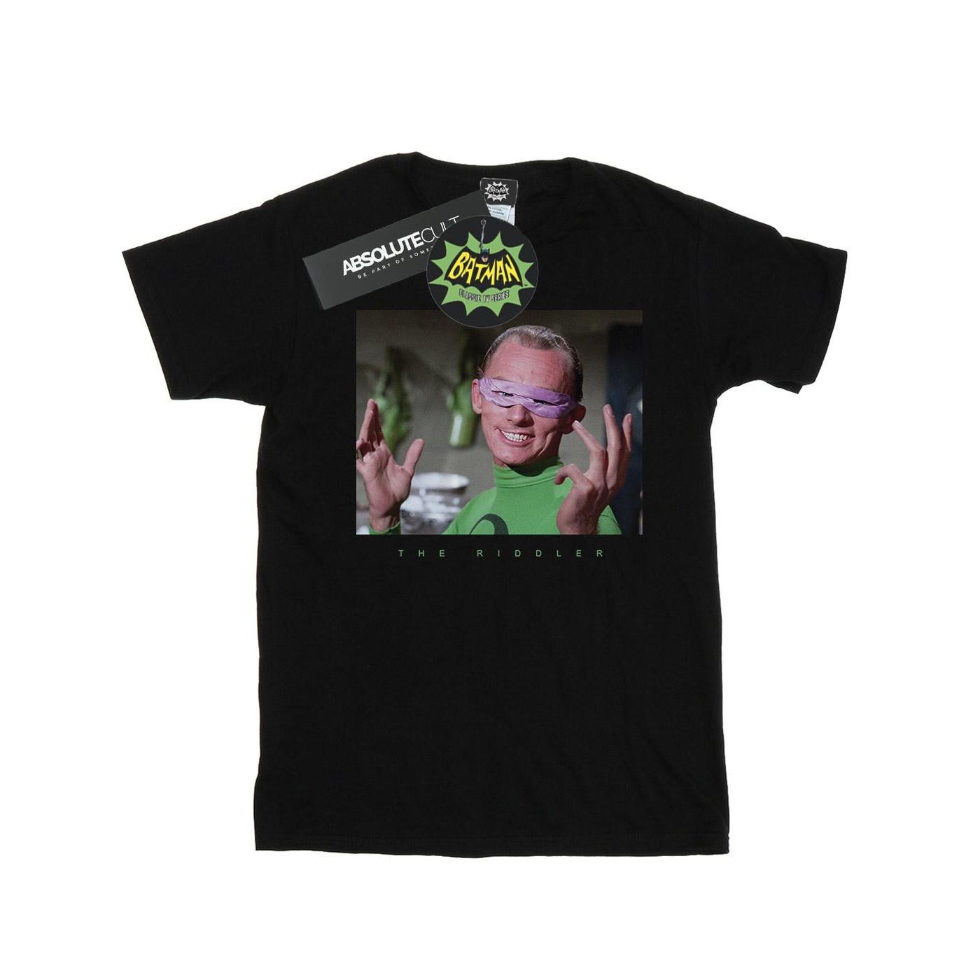 Image of Batman Tv Series The Riddler Photgraph Tshirt Mädchen Schwarz 116