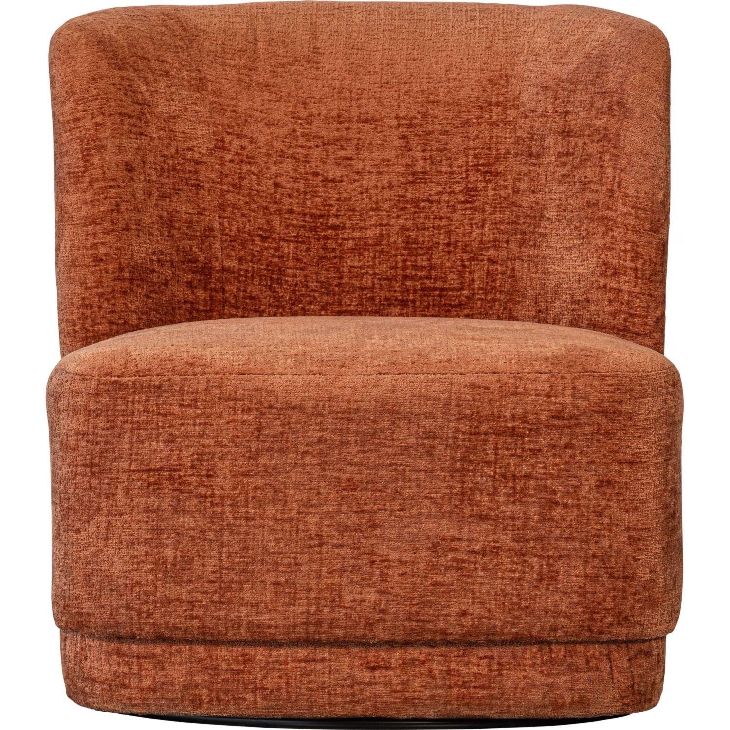 mutoni Fauteuil pivotant Atty Chunky Velvet fleur  