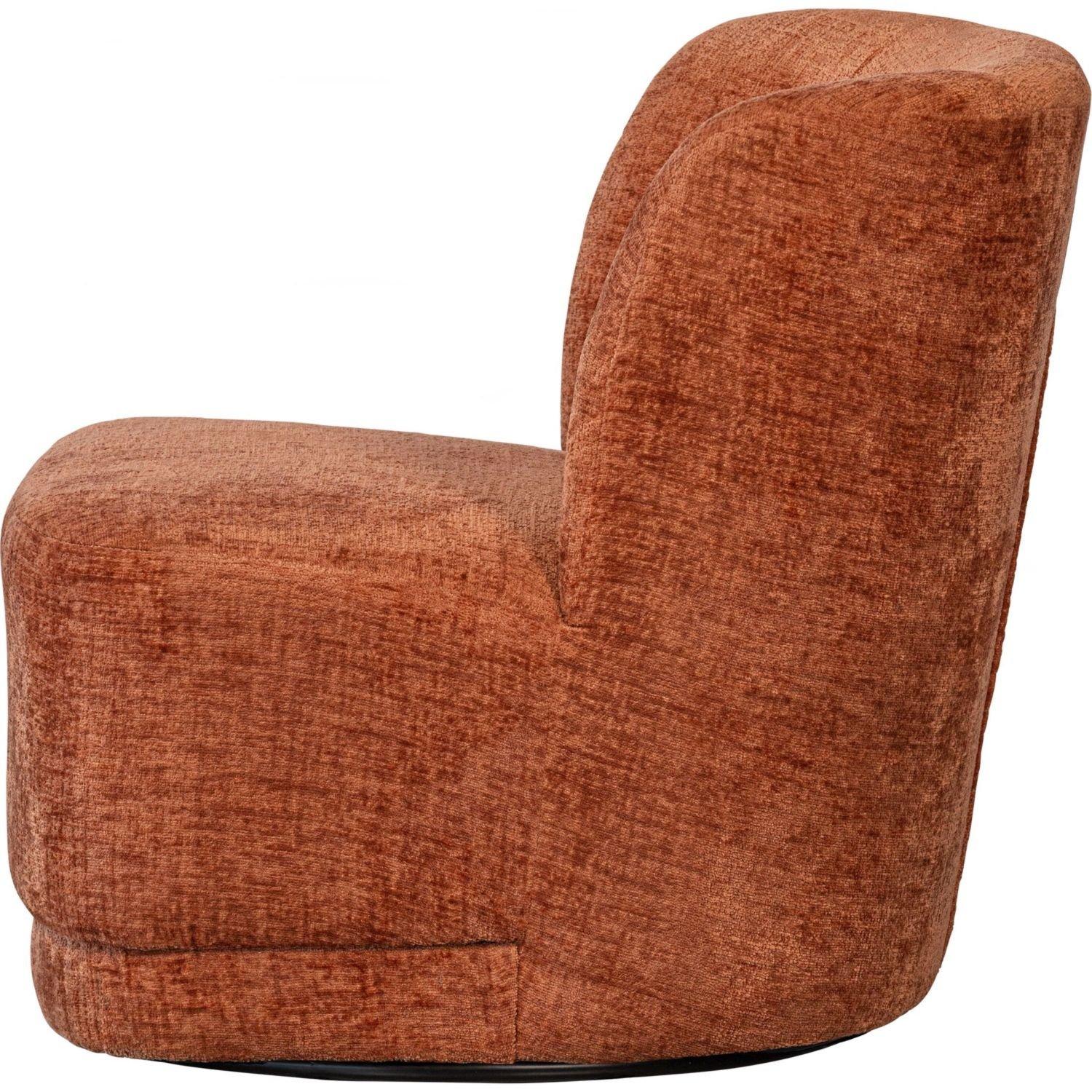 mutoni Fauteuil pivotant Atty Chunky Velvet fleur  