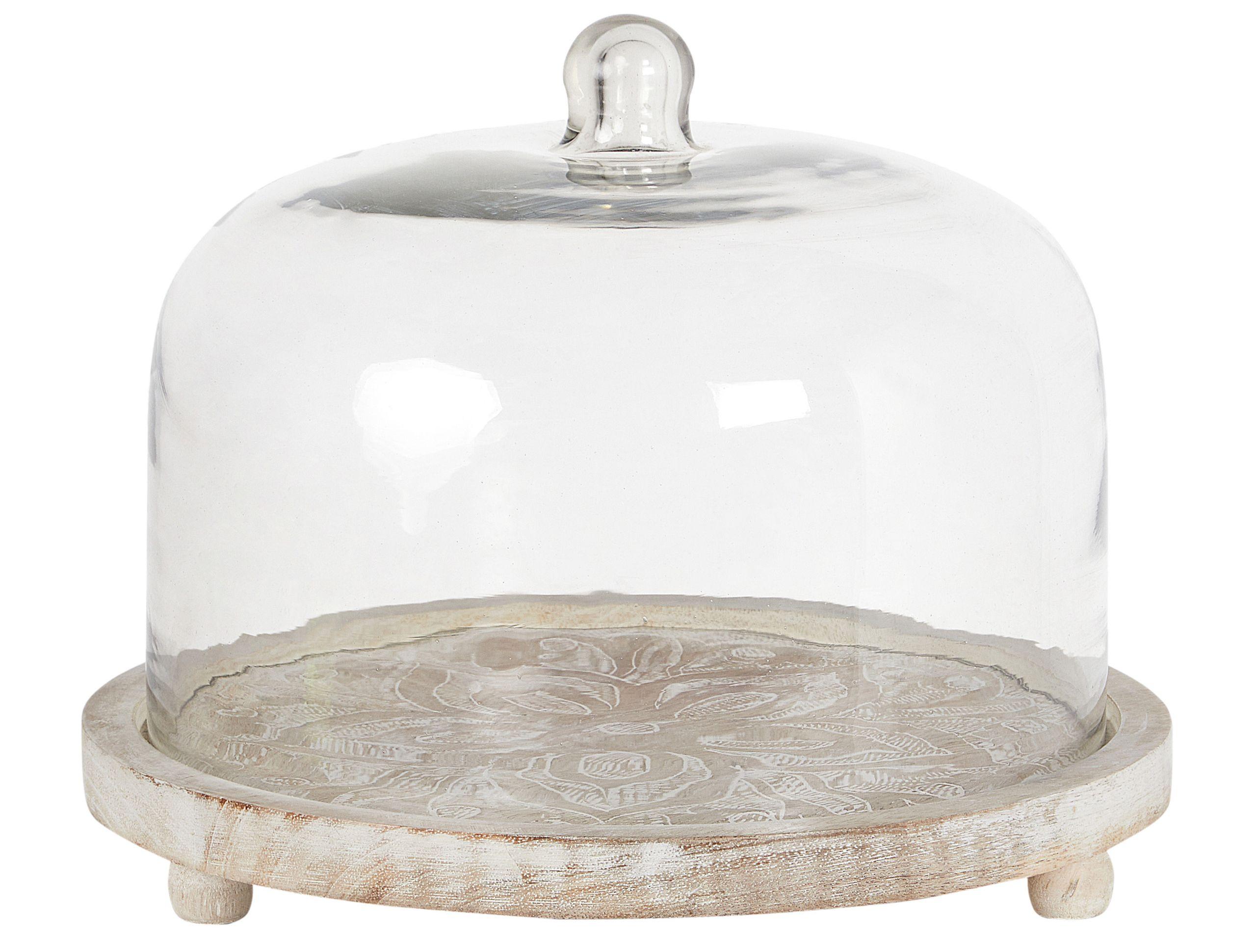 Image of Tablett Aus Mango Holz Rustikal Fajum Unisex Light Beige