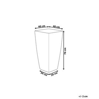 Beliani Vaso per piante en Fibra d'argilla Moderno MODI  