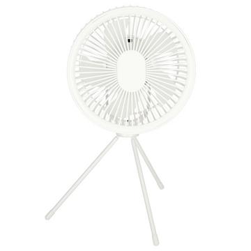 Mini ventilateur de bureau sur pied blanc
