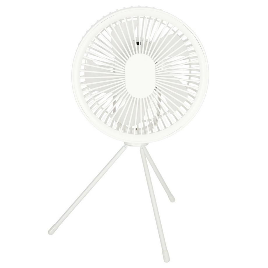 Mini ventilateur de bureau sur pied blanc
