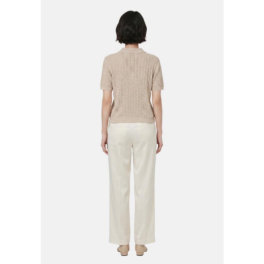 Roberta Rossi Cardigan lavorato a maglia con collo e maniche corte  