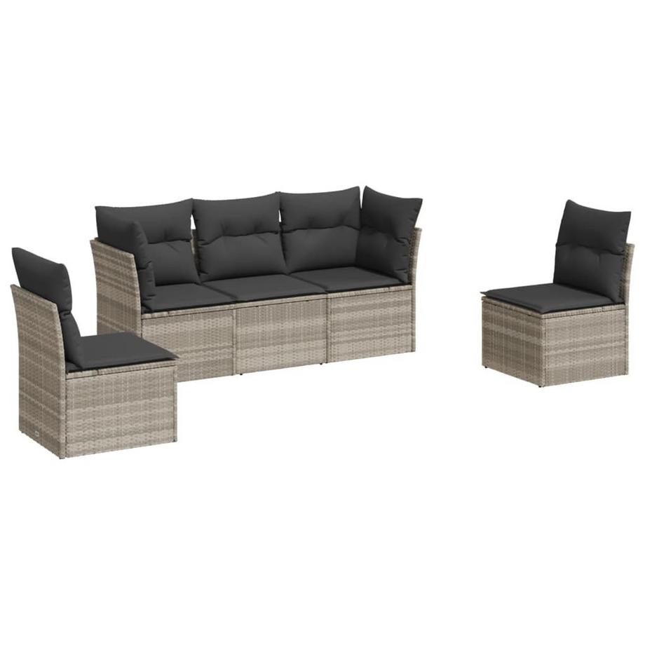 set divano da giardino Polirattan
