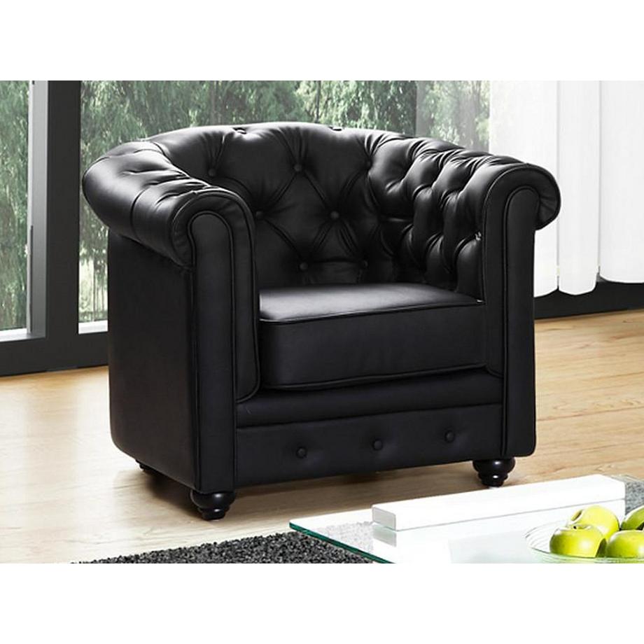 Vente-unique Sessel Kunstleder CHESTERFIELD  