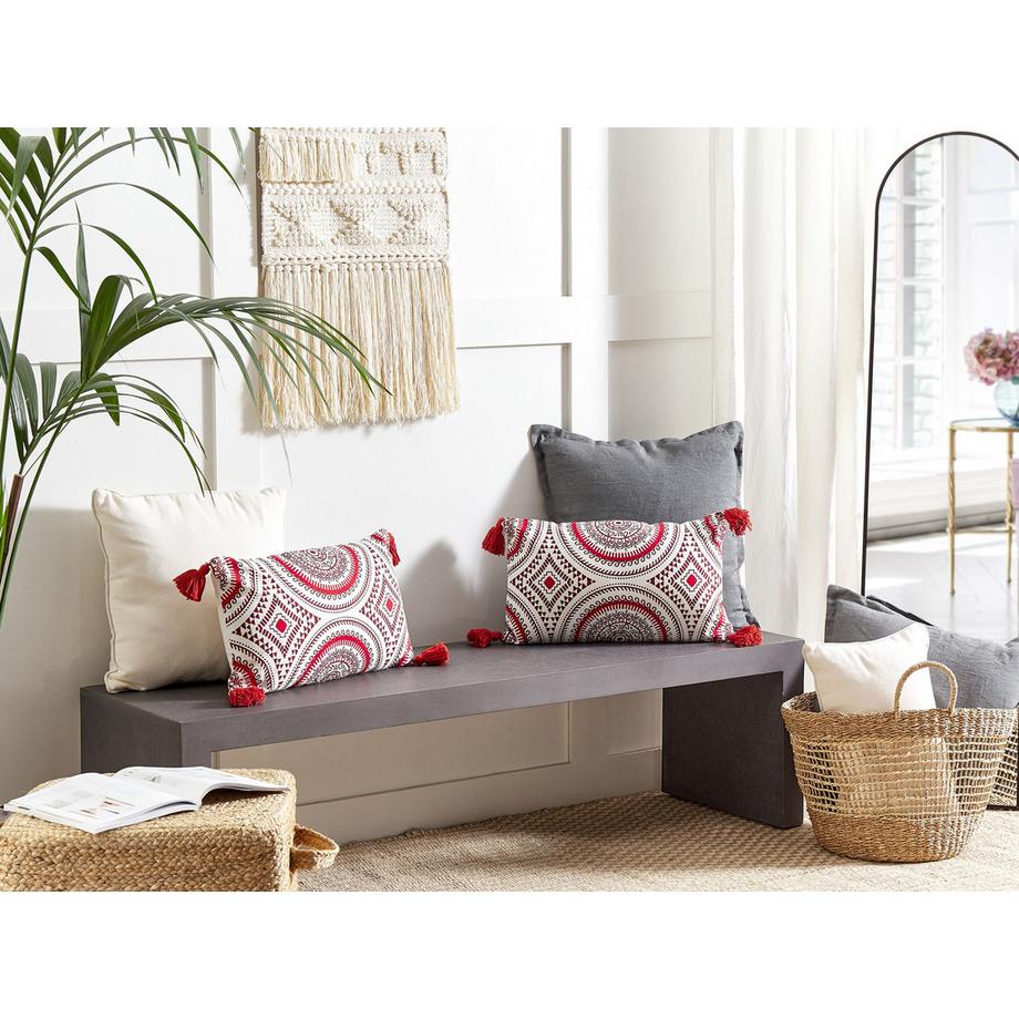 Beliani Coussin en Coton  ANTHEMIS  