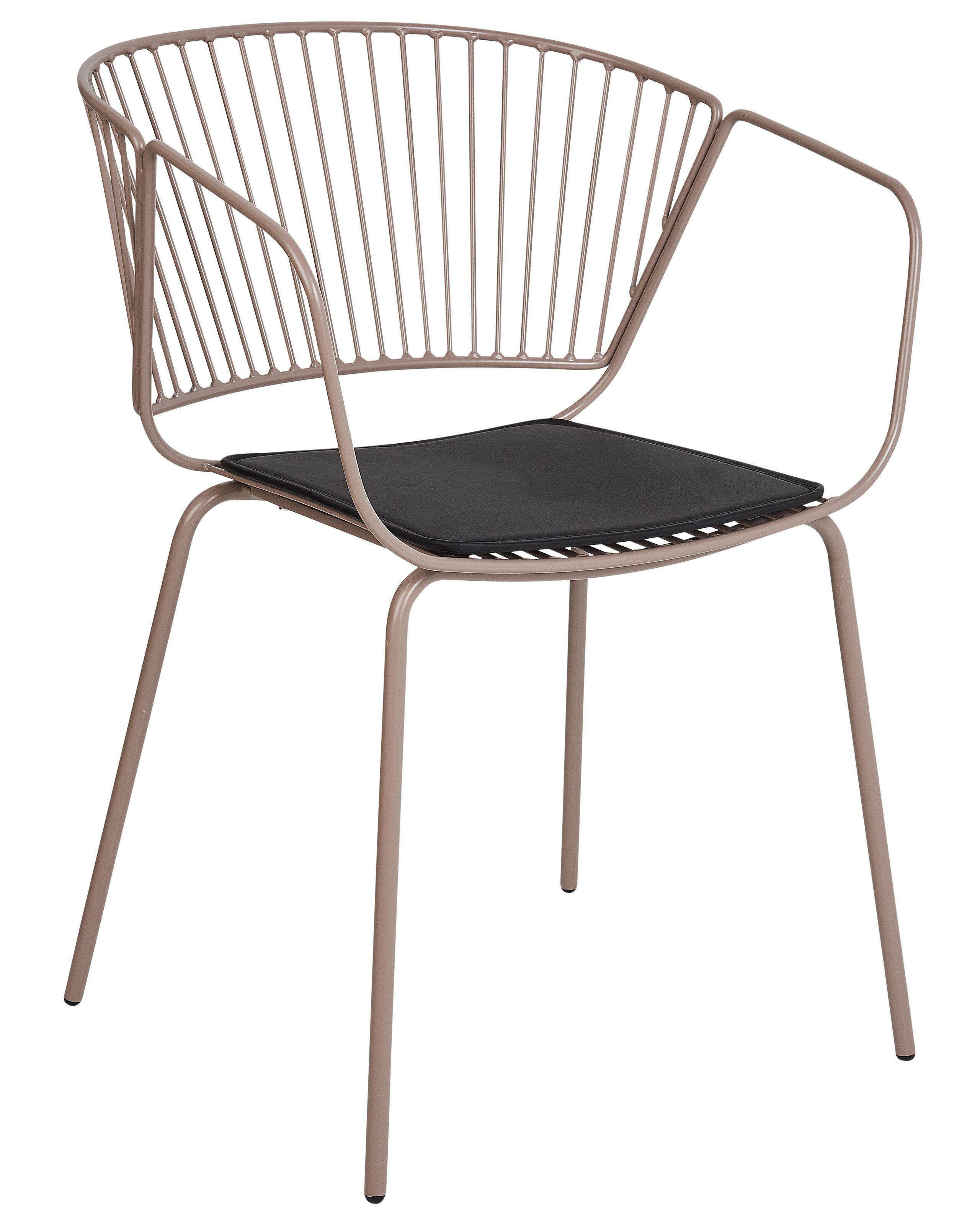 Beliani Lot de 2 chaises en Acier Moderne RIGBY  