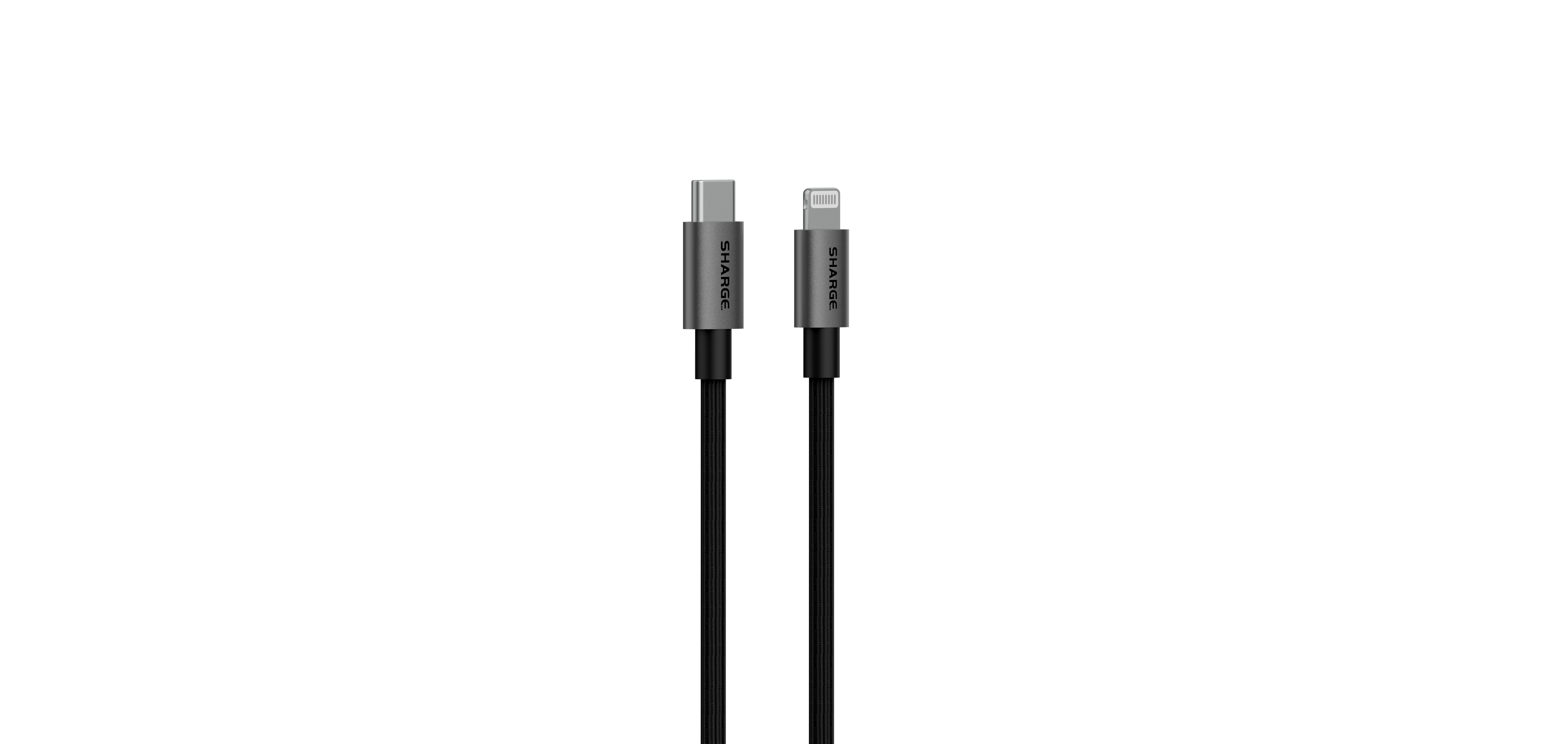 Sharge  USB-C auf Lightning Geflochten Kabel 