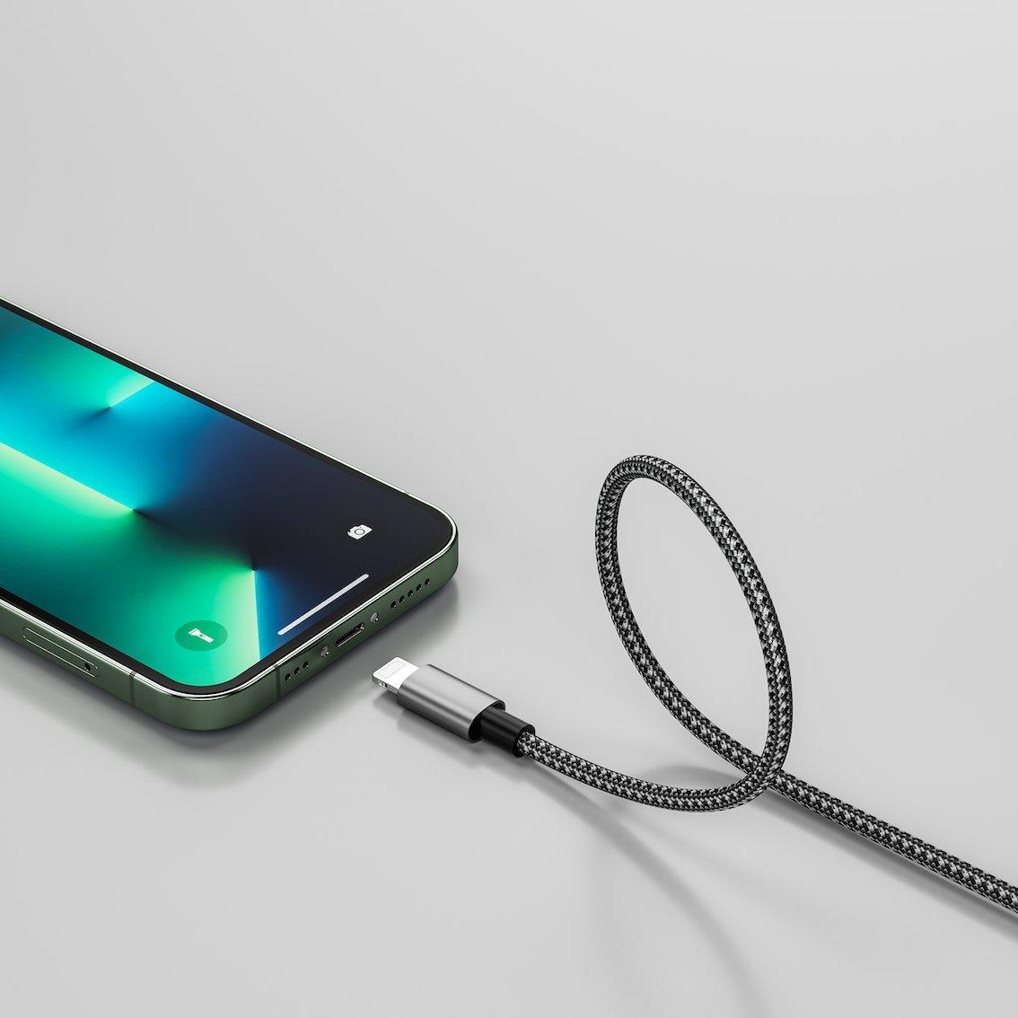 Sharge  USB-C auf Lightning Geflochten Kabel 