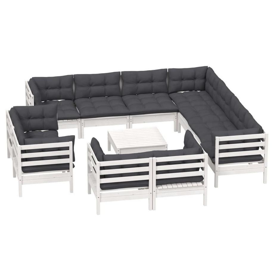 VidaXL set salotto da giardino Legno di pino  