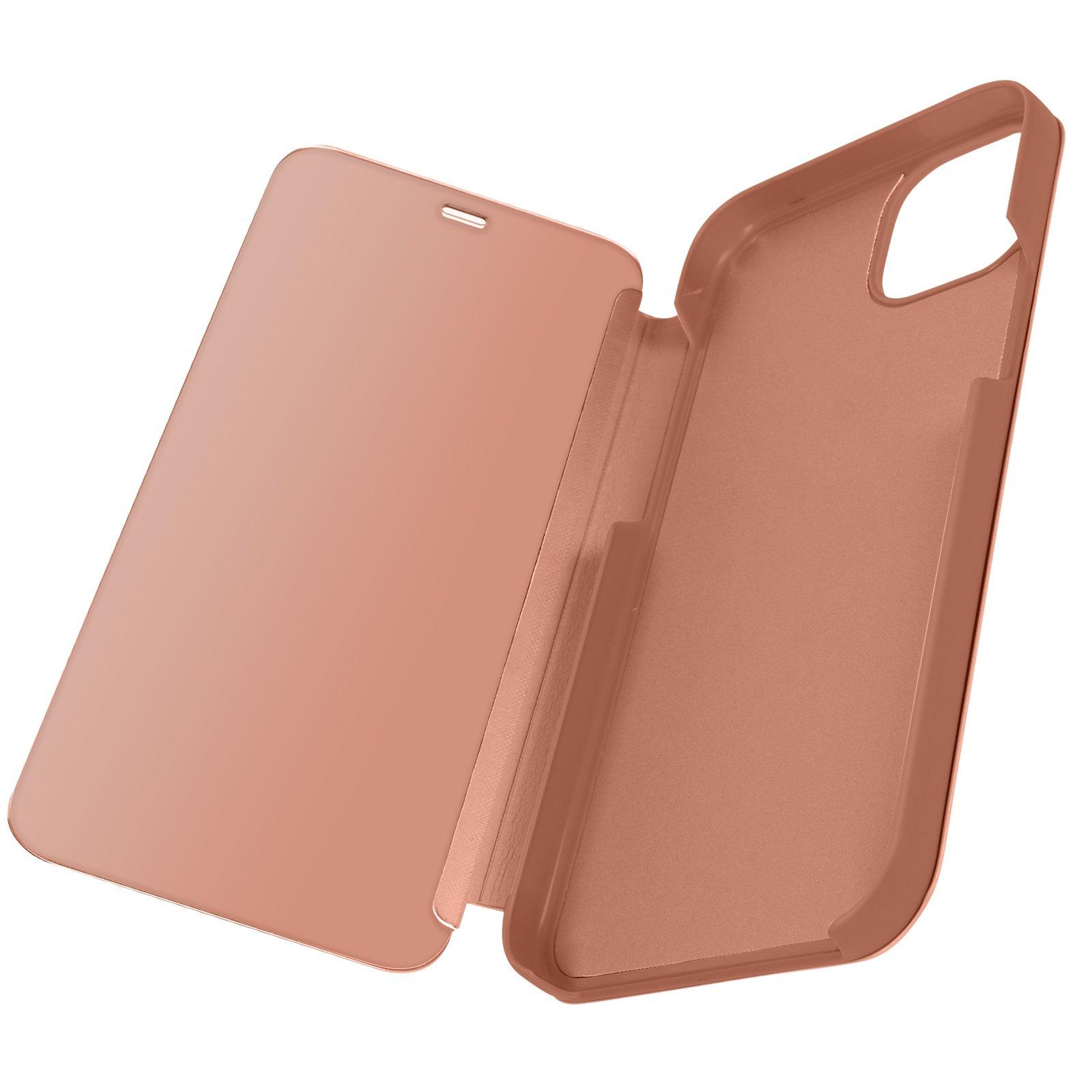 Avizar  Spiegelhülle iPhone 15 Rosegold 