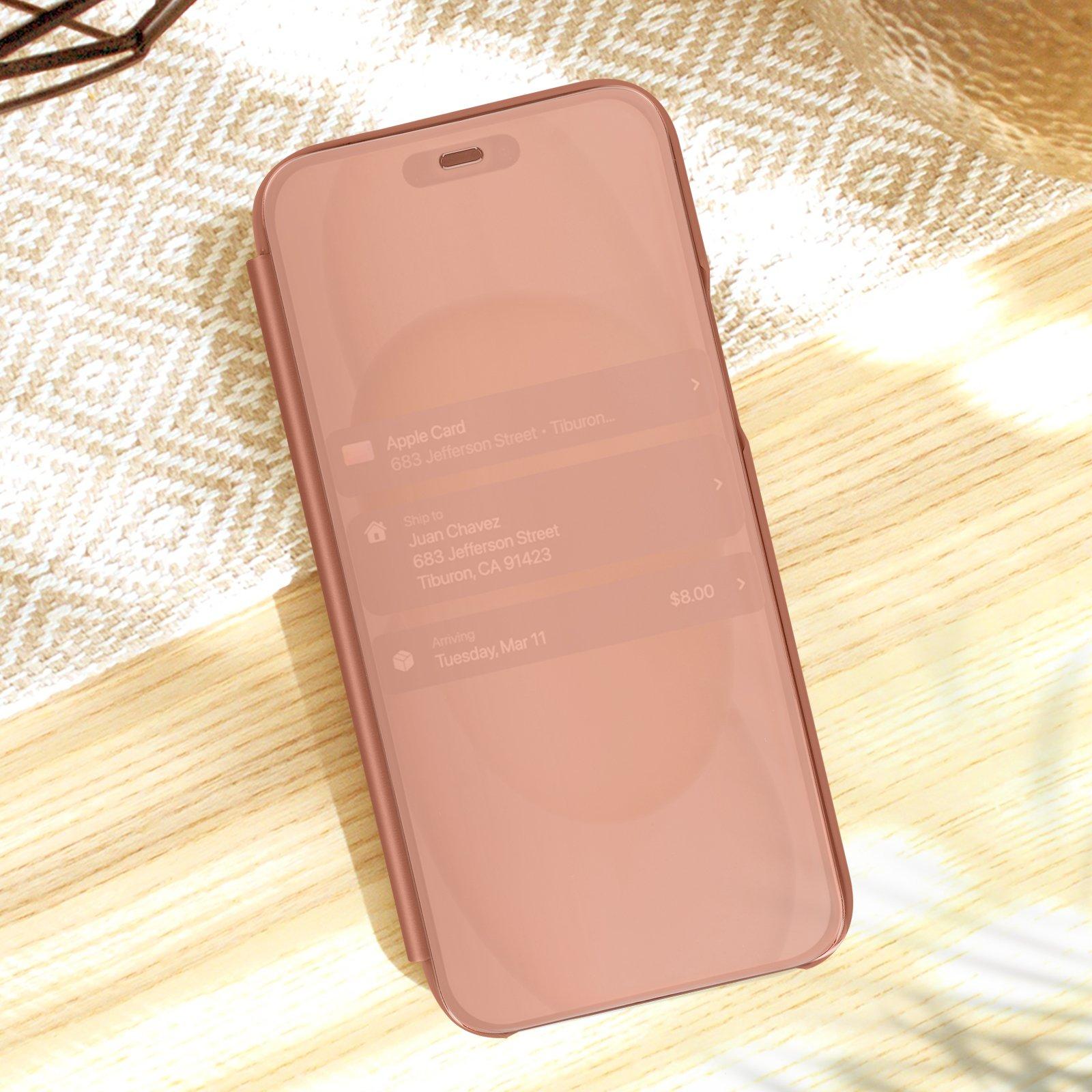 Avizar  Spiegelhülle iPhone 15 Rosegold 