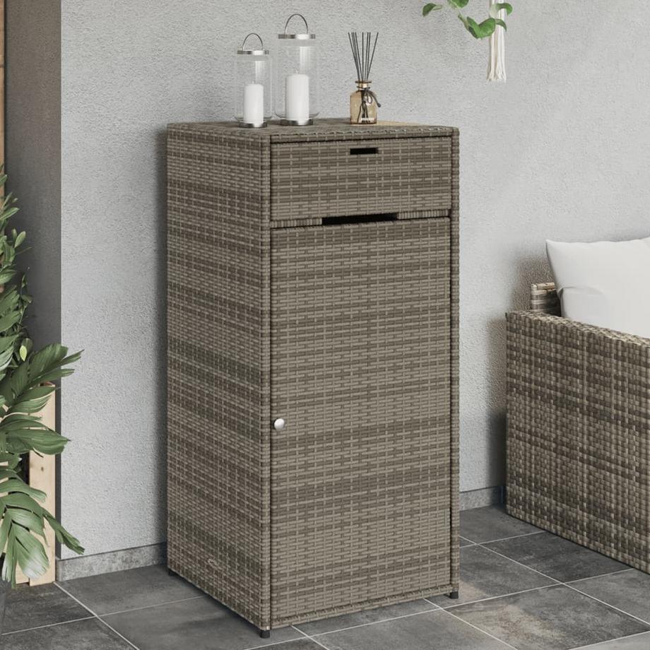 VidaXL Armoire de rangement de jardin rotin synthétique  