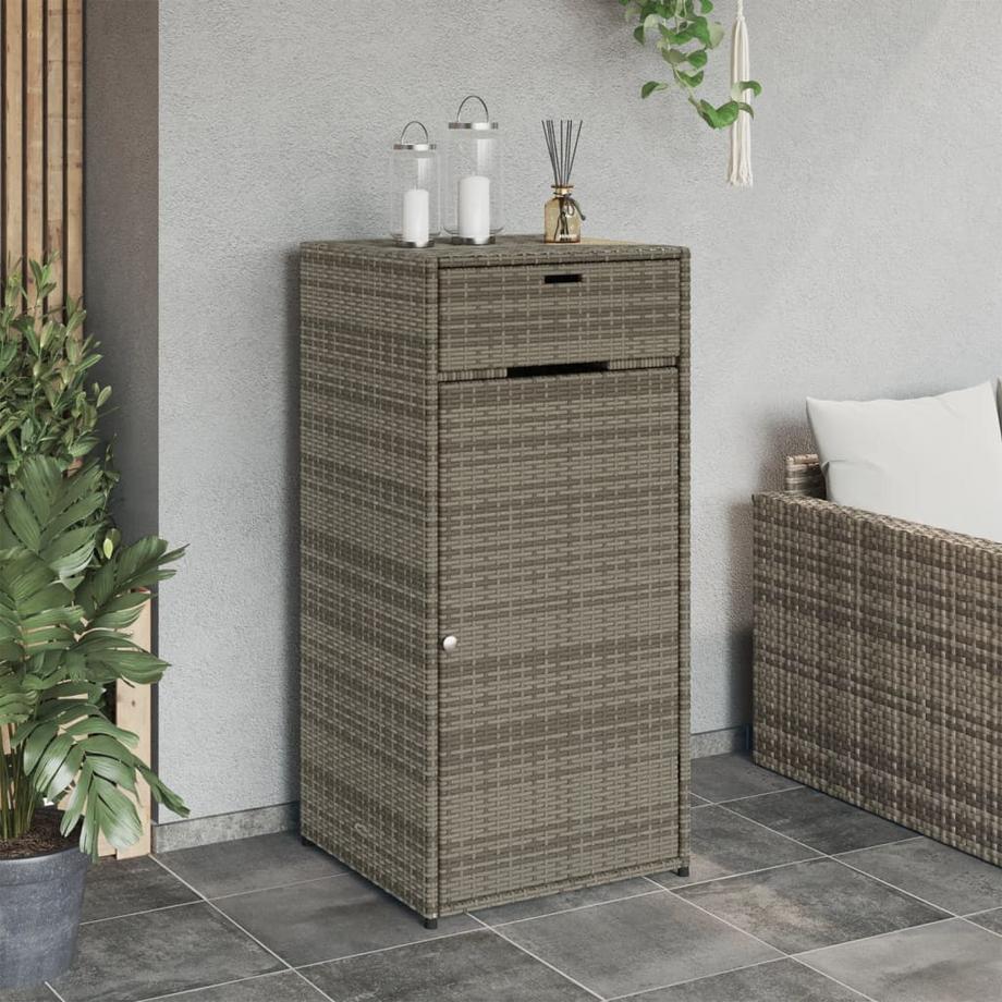 VidaXL Armoire de rangement de jardin rotin synthétique  