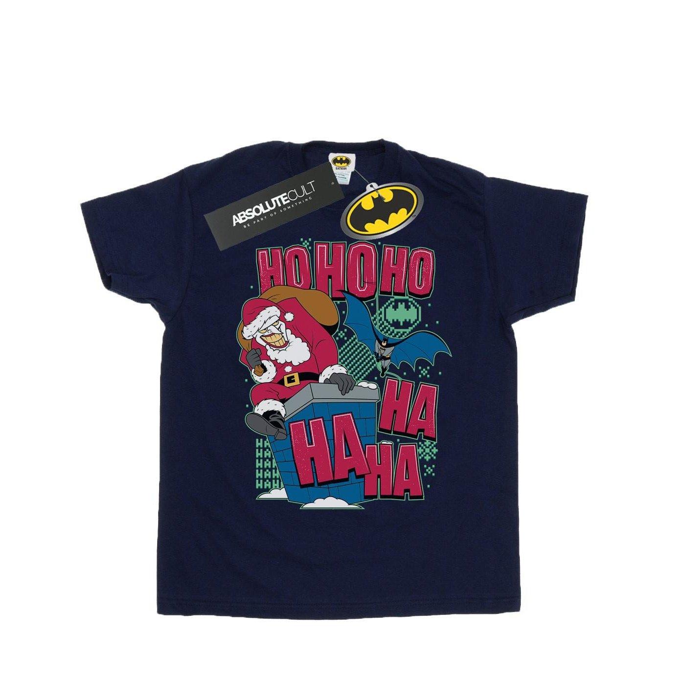 Image of Batman And Joker Ha Ha Ha Ho Ho Ho Tshirt Herren Marine M