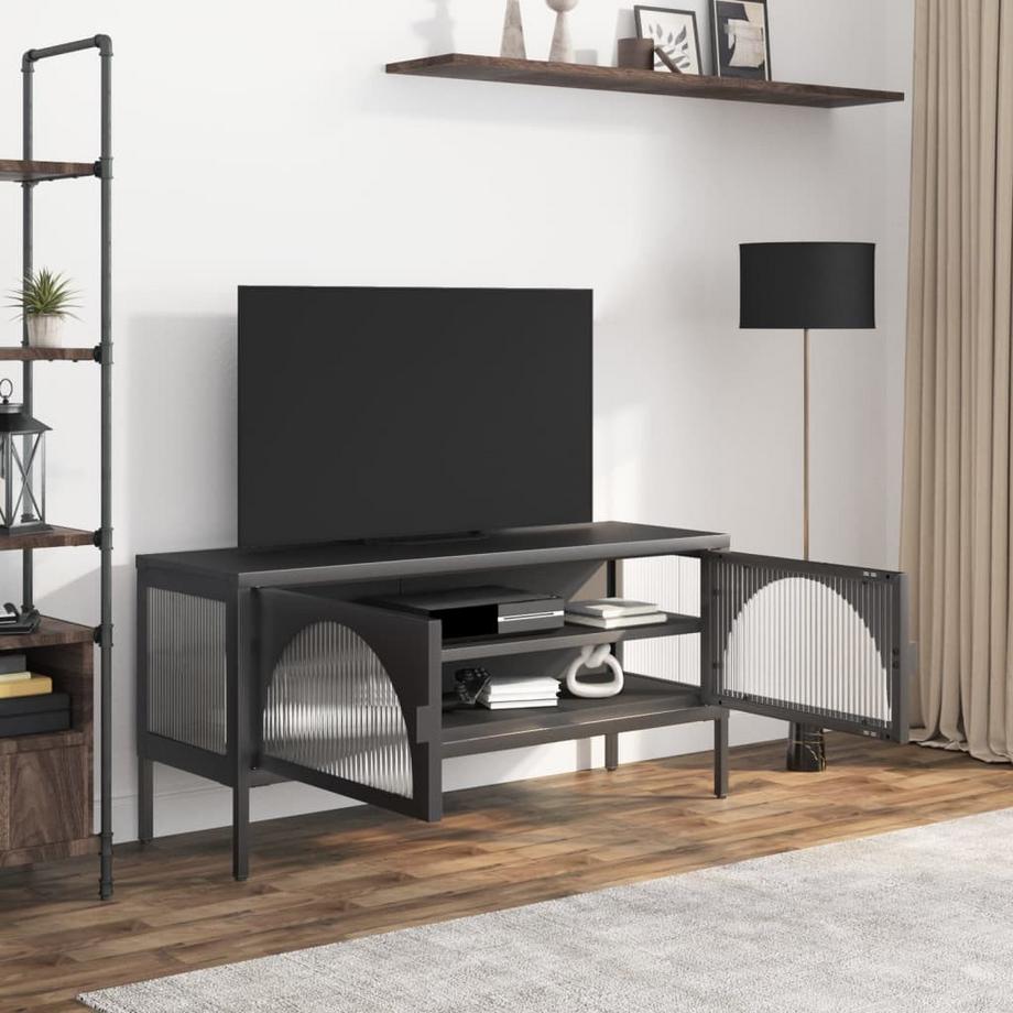 VidaXL Meuble tv acier  