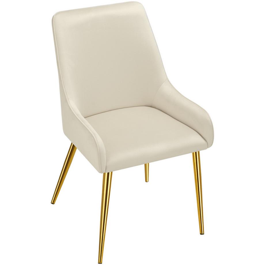 Tectake Chaise rembourrée Avane en velours rembourré  