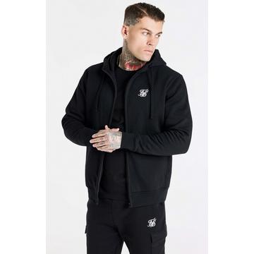 Kapuzenpullover Black Essential Zip Through Funnel Hoodie