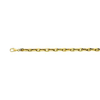 MUAU Schmuck  Navette or jaune 750, 6,6x13,5mm, 50cm 