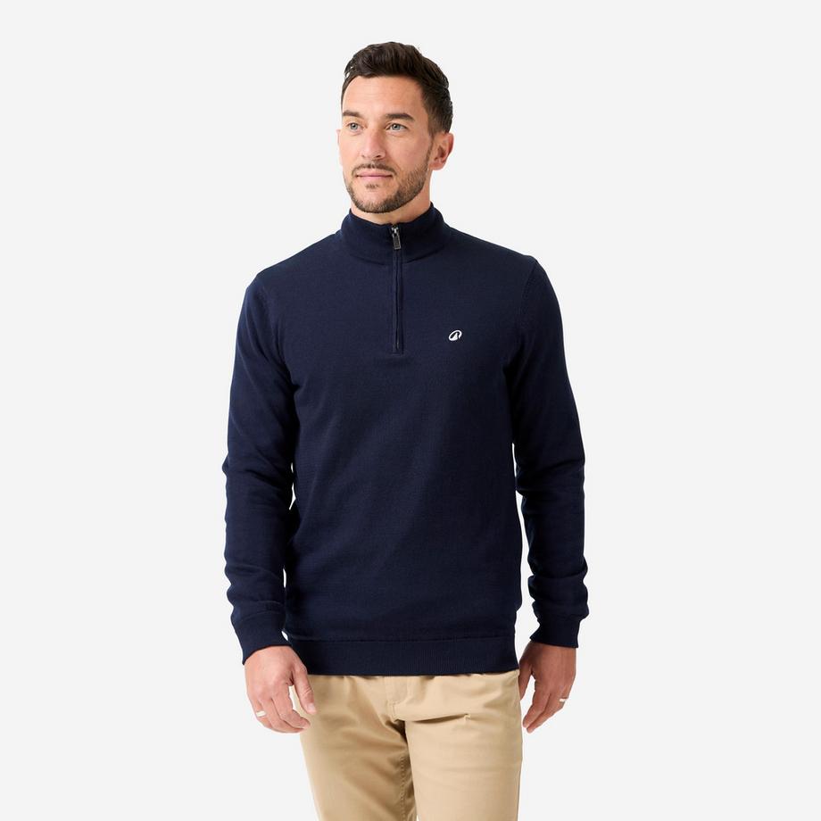 INESIS Pull Golf Col Montant Coupe-Vent Coton  