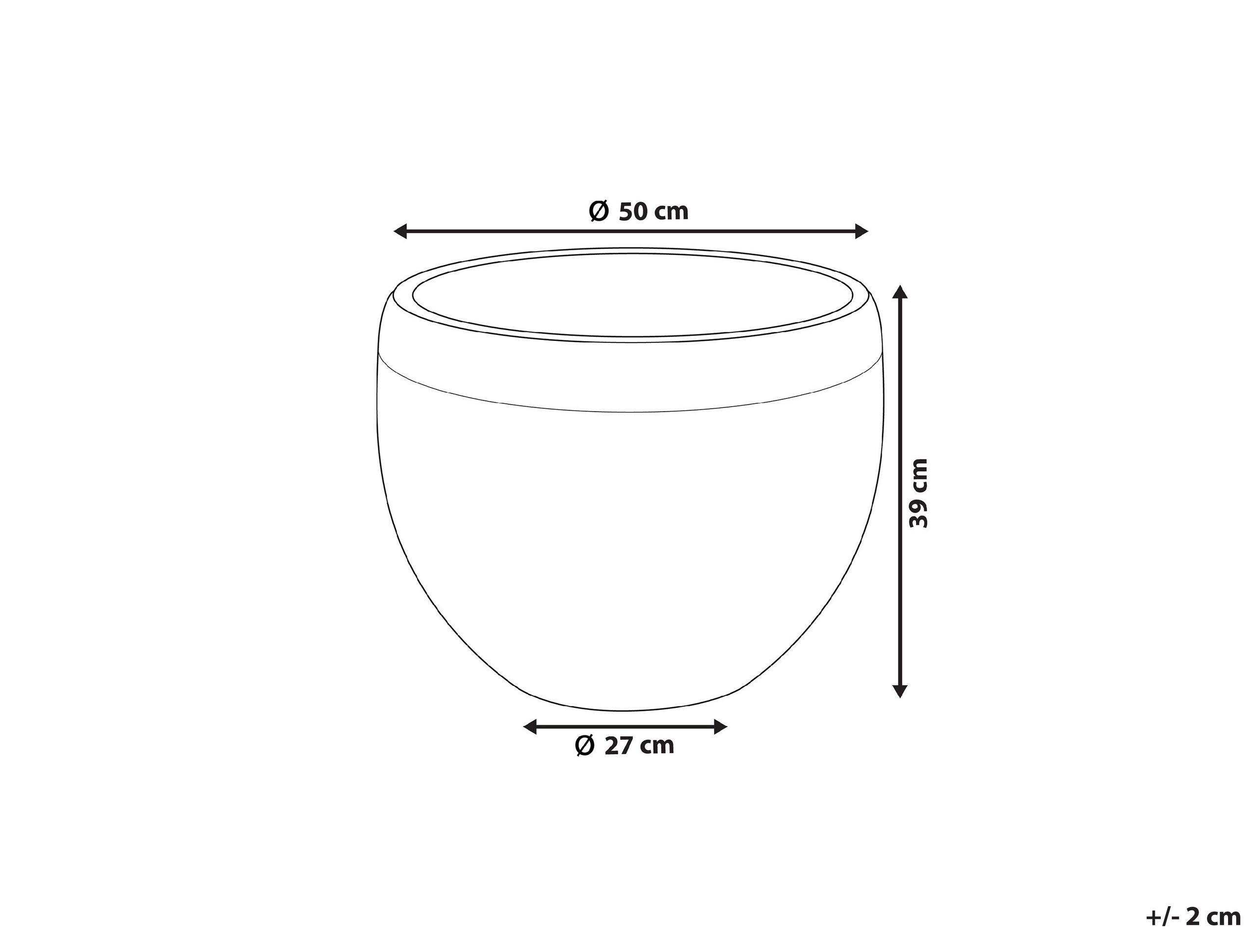 Beliani Cache-pot en Fibre d'argile Moderne ZAKROS  