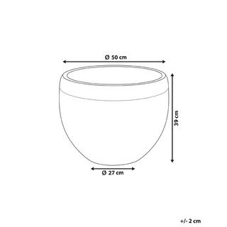 Beliani Cache-pot en Fibre d'argile Moderne ZAKROS  