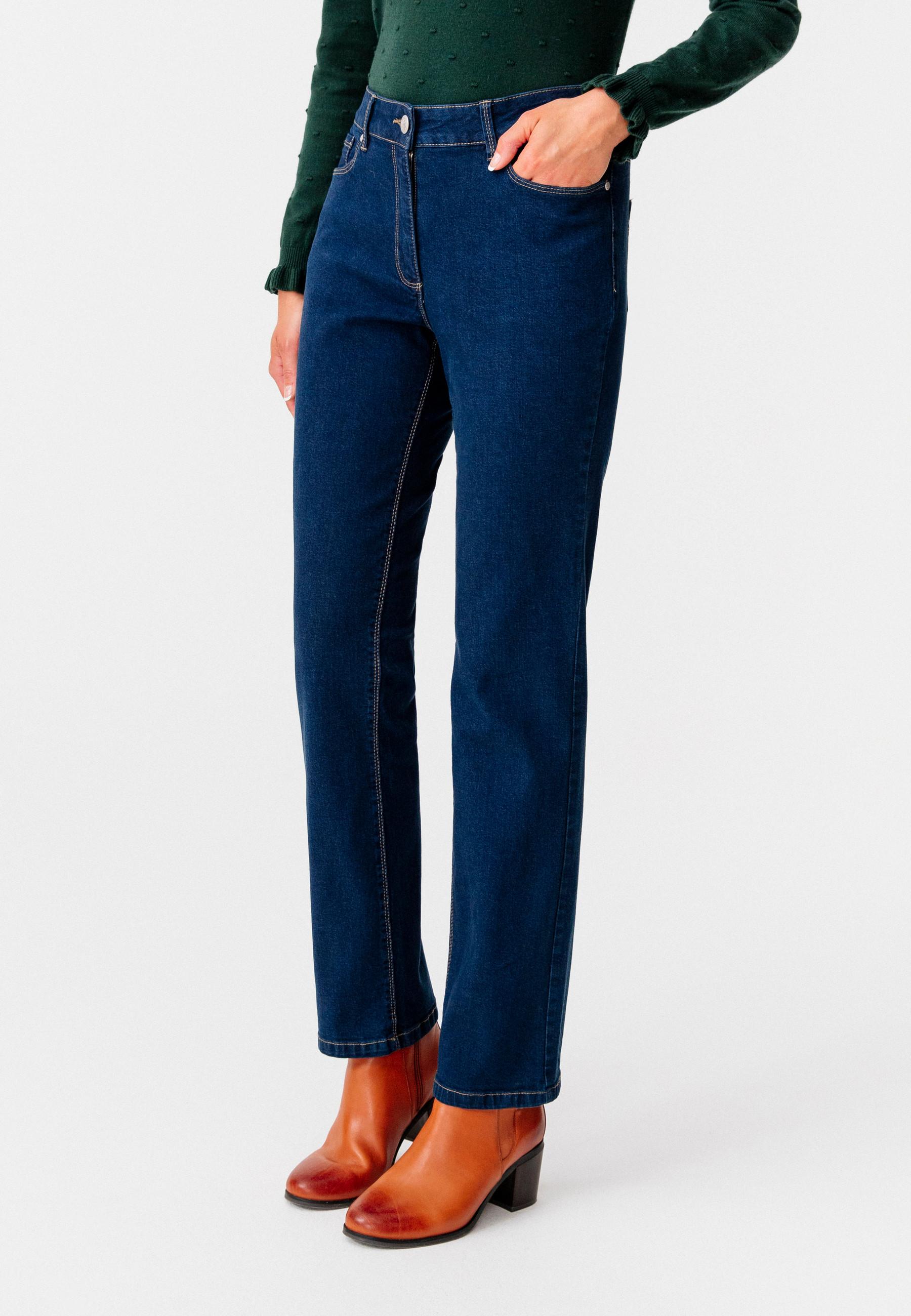 Image of Gerade Geschnittene Jeans, Perfect Fit By . Damen Blau 36